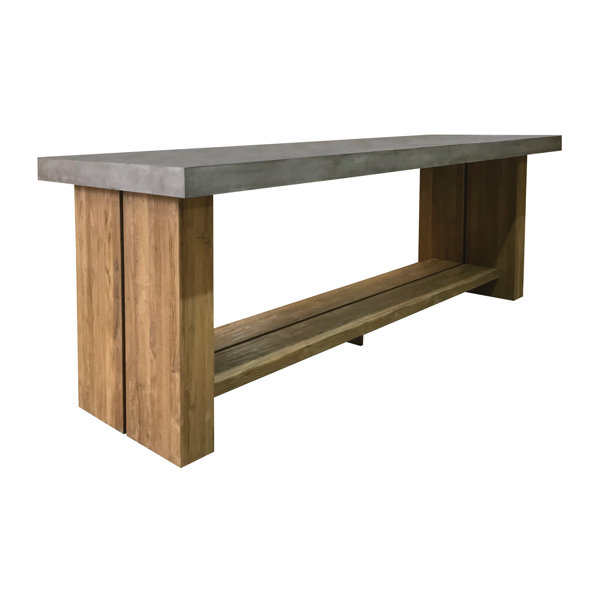 Concrete top deals bar table